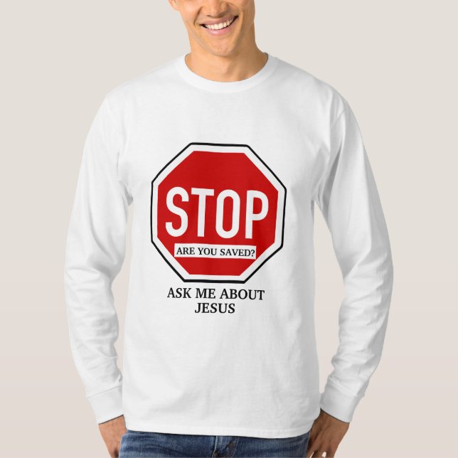 Camiseta Pergunte-Me Sobre Jesus Testemunha Cristã (Frente)