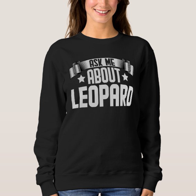 Camiseta Pergunte-Me Sobre Leopard Leopard (Frente)