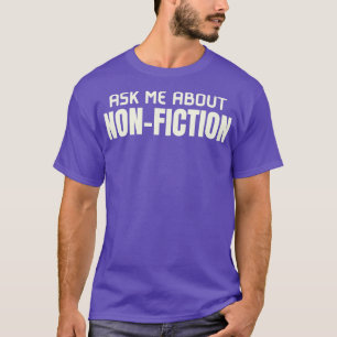 Camiseta Pergunte-Me Sobre Livros Não Ficção