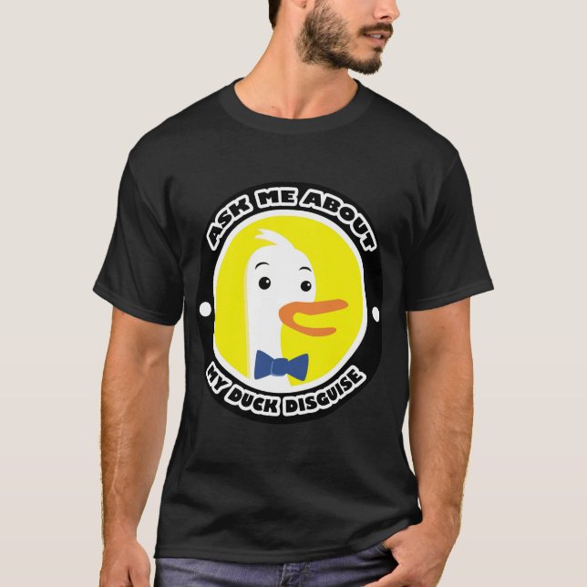 Camiseta Pergunte-Me Sobre Meu Disfarce Do Pato. (Frente)