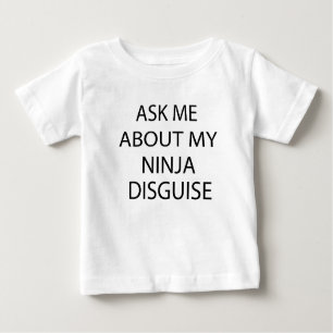 Camiseta Pergunte-Me Sobre Meu Disfarce Ninja