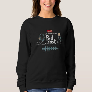 Camiseta Pergunte-me Sobre Meu Estúdio de Rádio de Podcast