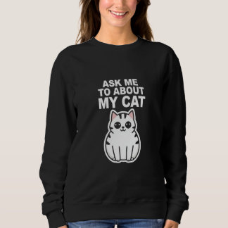 Camiseta pergunte-me sobre meu gato