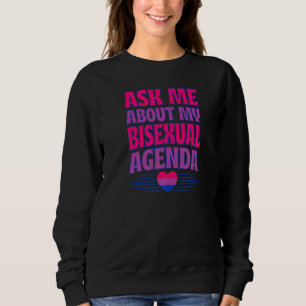 Camiseta Pergunte-Me Sobre Minha Agenda Bissexual Coração B