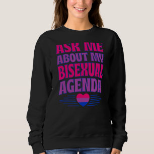 Camiseta Pergunte-Me Sobre Minha Agenda Bissexual Coração B