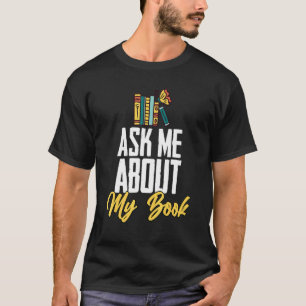 Camiseta Pergunte-Me Sobre Minha Poesia De Escrevendo Do Li