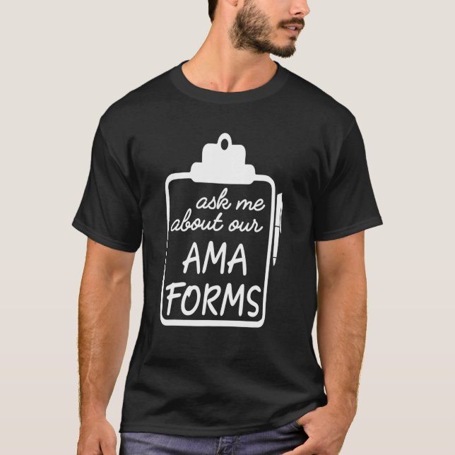 Camiseta Pergunte-Me Sobre Nossa Ama Forme Enfermeira Costu (Frente)