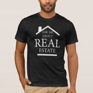 Camiseta Pergunte-Me Sobre O Agente Imobiliário