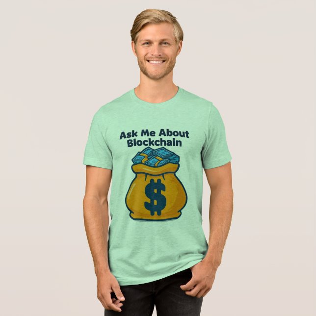 Camiseta Pergunte-me sobre o Bloqueio: Bold Tech Design (Frente Completa)