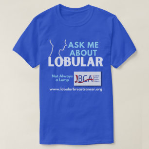 Camiseta — Pergunte-me sobre o Câncer de Mama Lobu