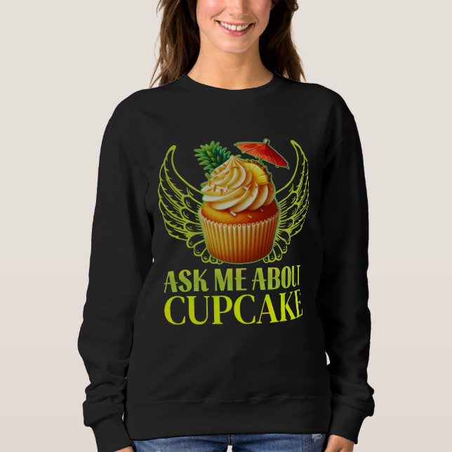 Camiseta pergunte-me sobre o cupcake (Frente)