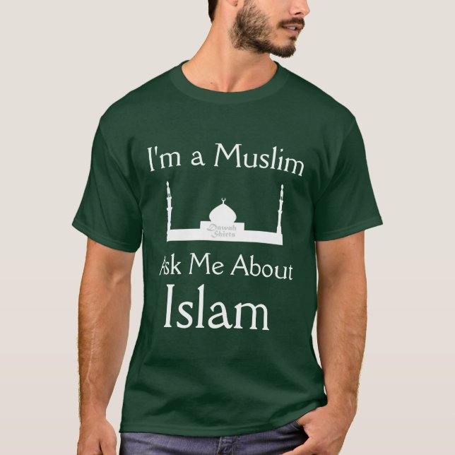 Camiseta Pergunte-me sobre o Islão (Frente)