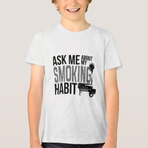 Camiseta Pergunte-Me Sobre O Meu Churrasco De Fumar O Fuman
