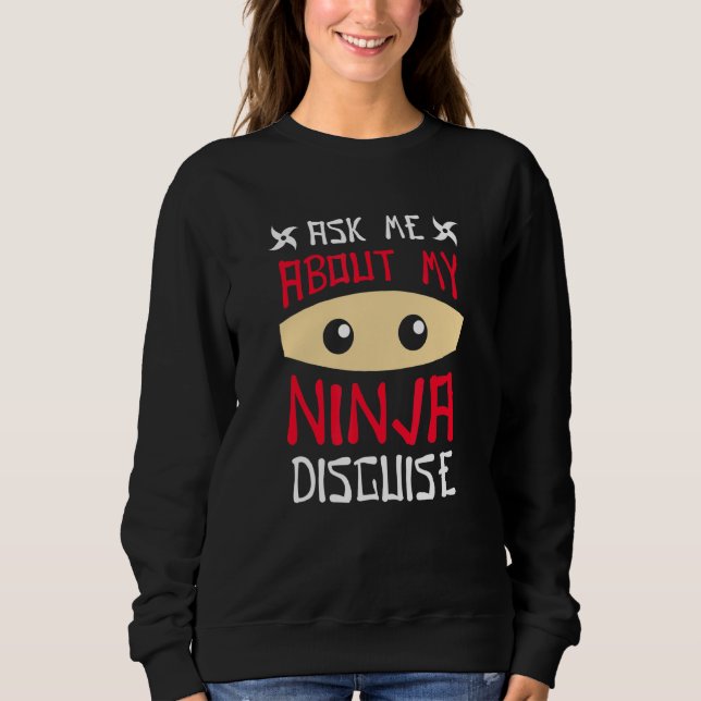 Camiseta Pergunte-Me Sobre O Meu Discurso Ninja 2 (Frente)