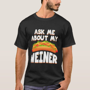 Camiseta Pergunte-Me Sobre O Meu Feliz Cachorro De Natal En