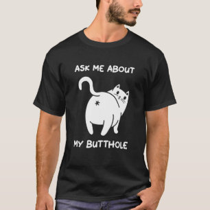 Camiseta Pergunte-Me Sobre O Meu Gatinho De Gato De Burro D