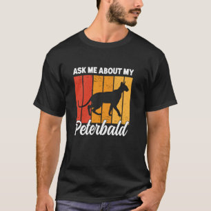 Camiseta Pergunte-me Sobre o Meu Gato Peterbald Engraçado G