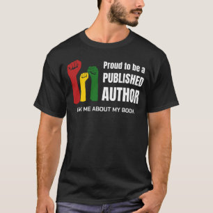 Camiseta PERGUNTE-ME SOBRE O MEU LIVRO, Orador Negro Orgulh