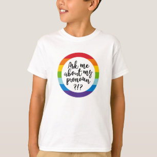 Camiseta Pergunte-Me Sobre O Meu Pronoun?