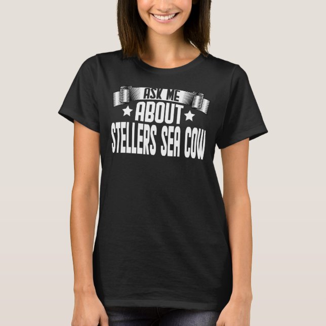 Camiseta Pergunte-Me Sobre Os Vendedores Do Mar Vaca Vaca D (Frente)