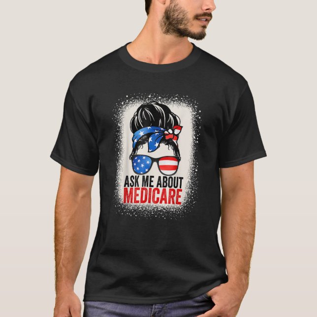 Camiseta Pergunte-Me Sobre Vendas do Agente de Seguro Medic (Frente)