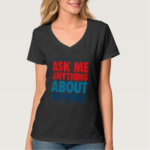 Camiseta Pergunte-Me Sobre Vendas do Agente de Seguro Medic