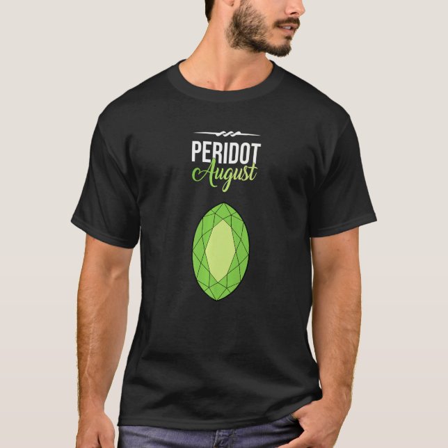 Camiseta Peridot Gem August Crystal Collector Gemstone (Frente)