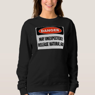 Camiseta Perigo De piada Pode Libertar Gás Natural Inespera