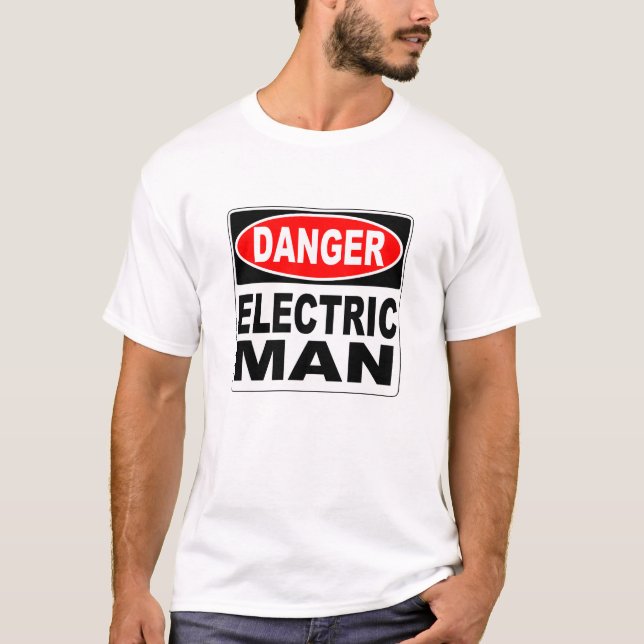Camiseta Perigo do homem elétrico (Frente)