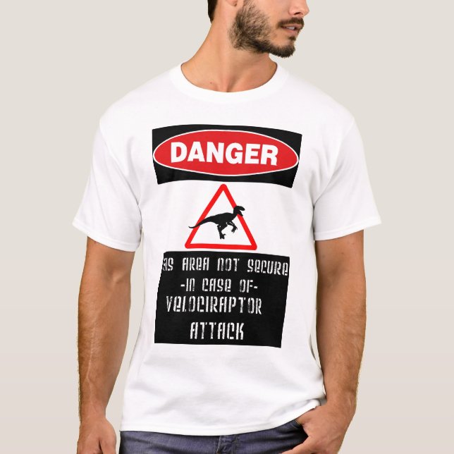 Camiseta Perigo: Raptores (Frente)
