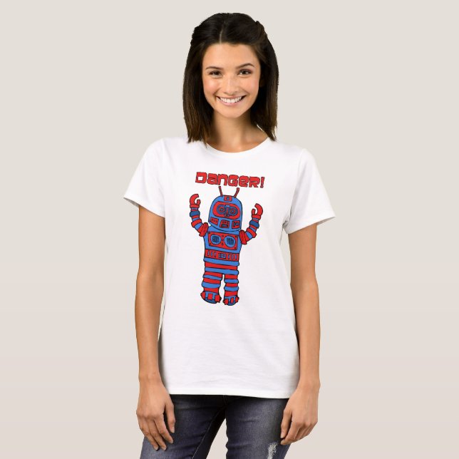 Camiseta Perigo Robô! (Frente Completa)