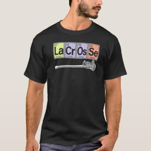 Camiseta Periodic Table Of Elements  Lacrosse Player Sport 