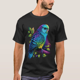 Camiseta Periquito Australiano Periquito Ave Estética Vapor