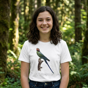Camiseta Periquito-de-cauda-longa, Psittacula Longicauda
