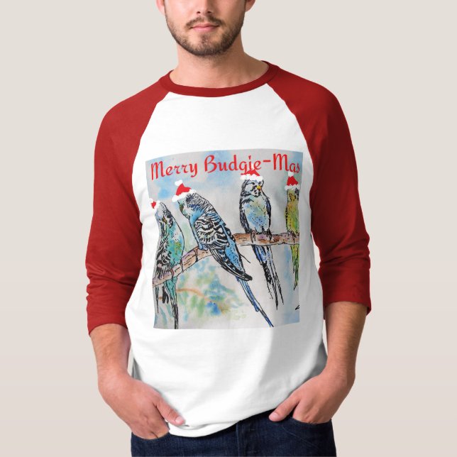 Camiseta Periquito Natal Alegre Periquito-mas (Frente)