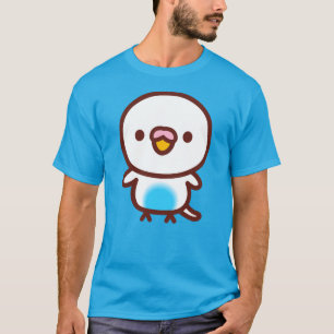 Camiseta Periquito / Pérola azul celeste recessivo