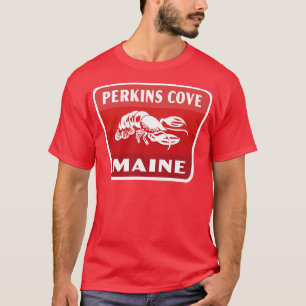 Camiseta Perkins Cove Maine Crachá Vermelho