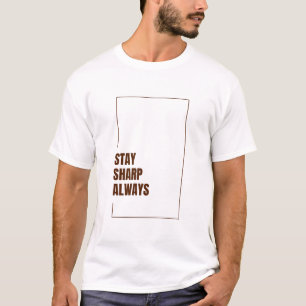 CAMISETA PERMANEÇA AFIADO SEMPRE