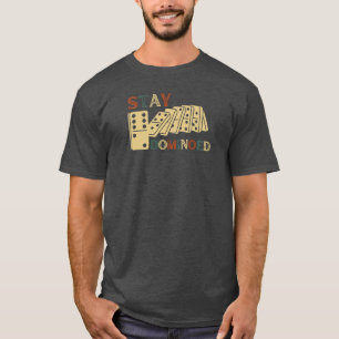 Camiseta Permaneça Dominado   Domino de reação em cadeia