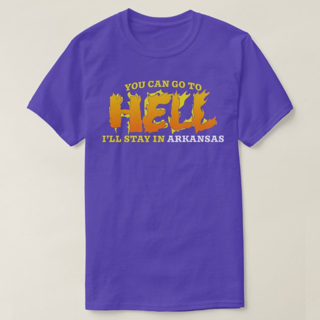 Camiseta Permaneça em Arkansas TShirt (Frente do Design)