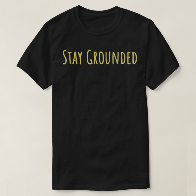 Camiseta Permaneça em terra firme (Frente do Design)