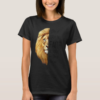 Camiseta Permaneça Firme Na Fé Seja Corajoso Seja Forte Jes