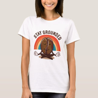Camiseta Permaneça Firme - O Grão de Café Zen.