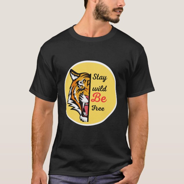 Camiseta Permaneça selvagem (Frente)