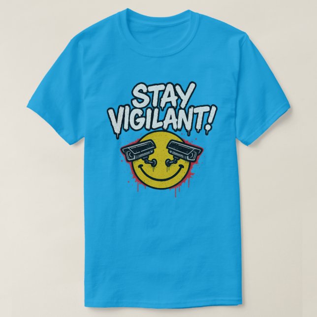 CAMISETA PERMANEÇA VIGILANTE - BSQS (Frente do Design)