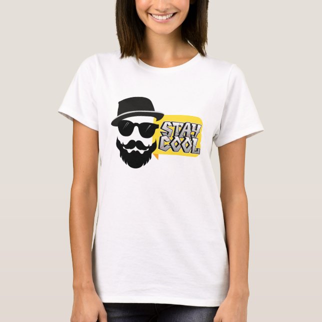 CAMISETA PERMANEÇAM FRESCO, HOMENS (Frente)
