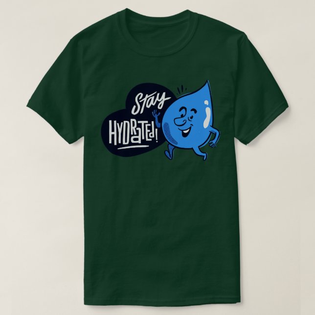 Camiseta Permanecer Hidratado (Frente do Design)