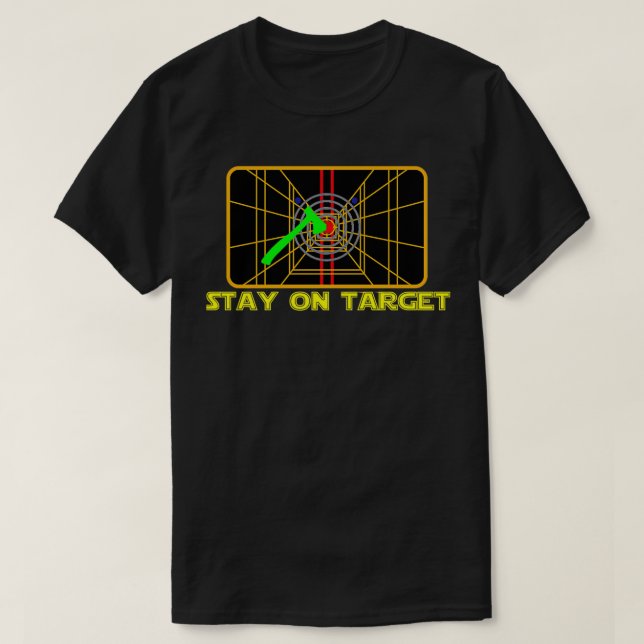 Camiseta Permanecer no destino (Frente do Design)