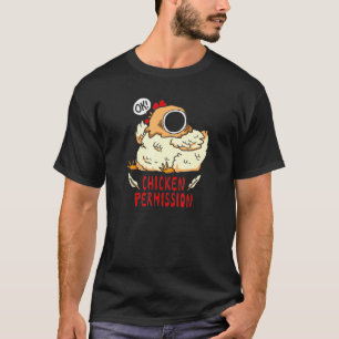 Camiseta Permissão de Galinha