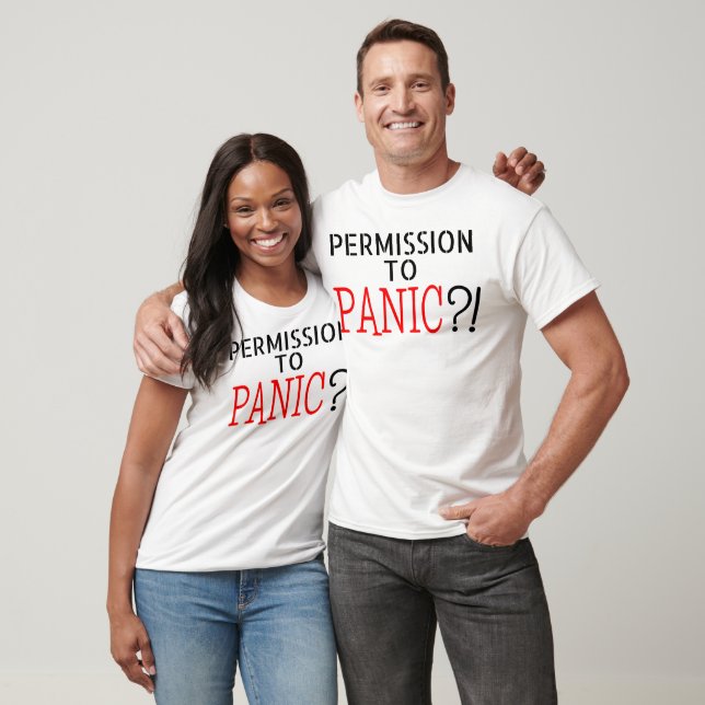 Camiseta PERMISSION TO PANIC aphantasia aphant (Unissex)